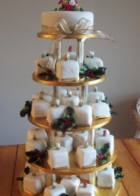 Christmas Wedding Mini Cakes Ref SD014