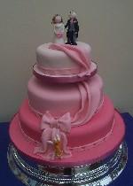 Pink Wedding Cake  Ref IC020