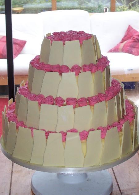 Chocolate Shard Wedding Cake  Ref CW009