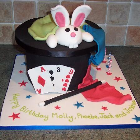 Rabbit in Hat Magic Cake