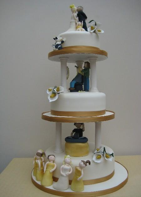 Personalised Wedding Cake  Ref SD021