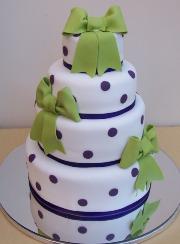 Funky Polka Dot Wedding Cake